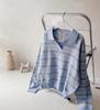 Women's Striped Collar Knit Loose Fit Soft Daily Office Look Sweater