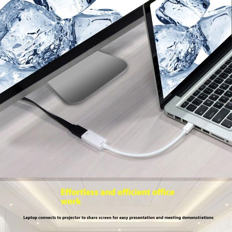 Mini DP To HDTV Adapters Gold Plated Connector 1080P 60Hz For TV Small Portable Design Plugs Play
