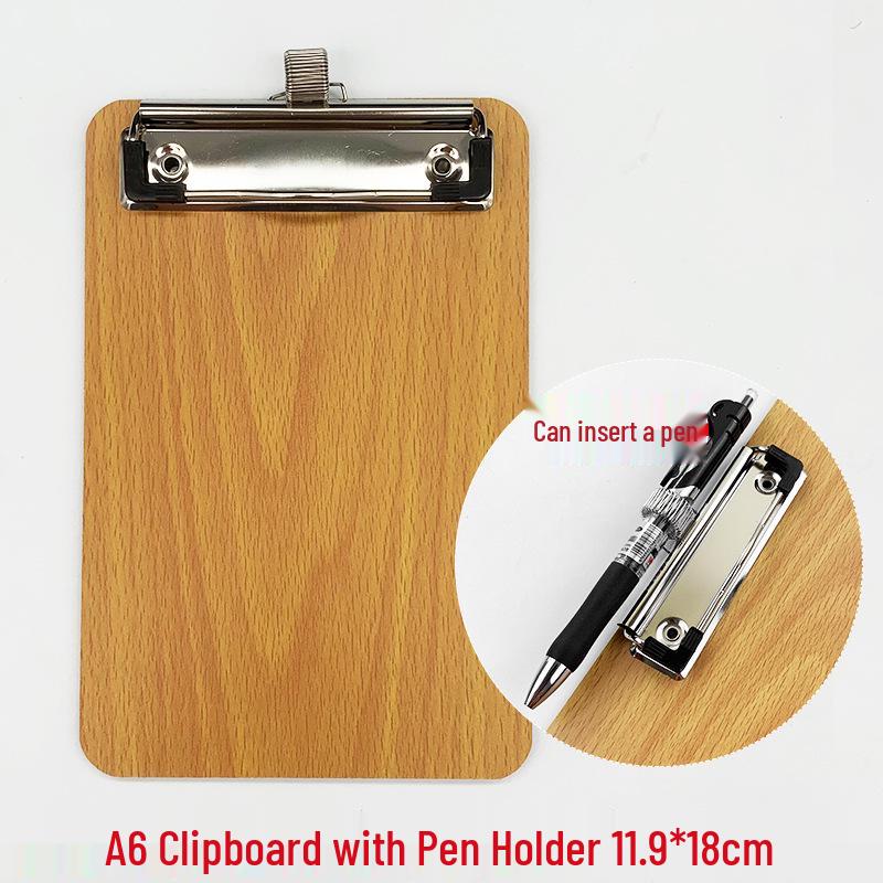 A4 Clipboard with Pen Holder, A5 Writing Pad, A3 Wooden Menu Holder, Cardboard Stationery Board