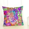 Premium Geometry Painting Pillow Case New Case 45*45 Cotton Linen Throw Pillows