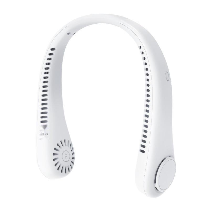 Portable Neck-Hanging Silent Bladeless Fan with USB Charging and Long Battery Life