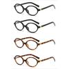 4PCS Women's Blue Light Blocking Glasses Lightweight Durable Korean-Style Frame for Digital Screens