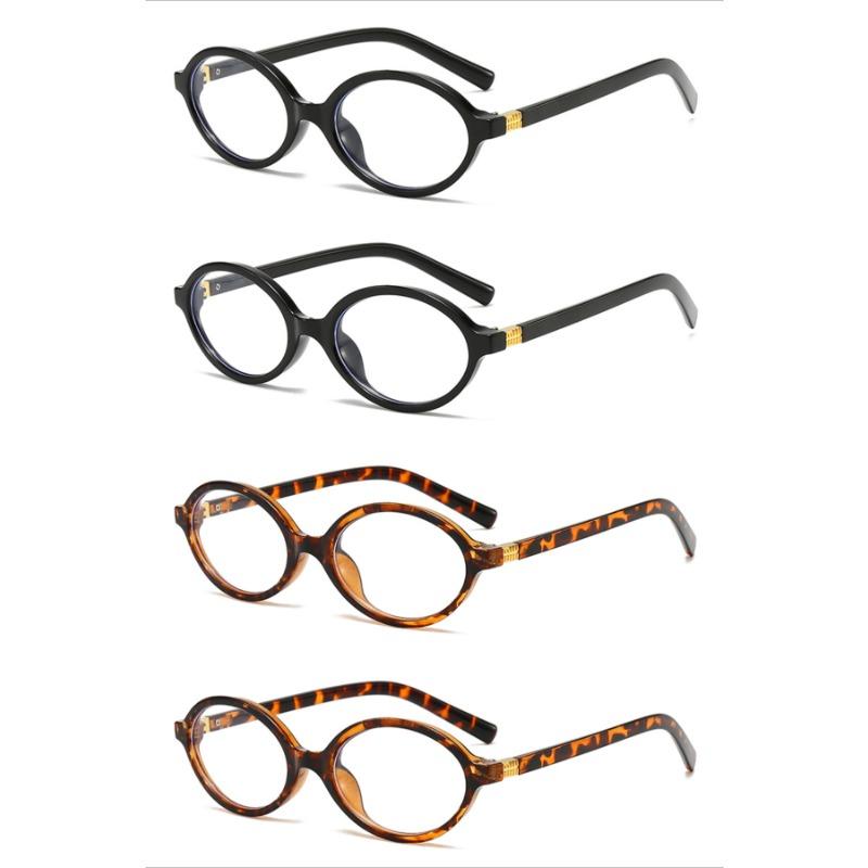 4PCS Women's Blue Light Blocking Glasses Lightweight Durable Korean-Style Frame for Digital Screens