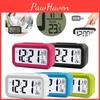 Digital Display Alarm Clock With Snooze Night Light Thermometer- Home Battery Operated