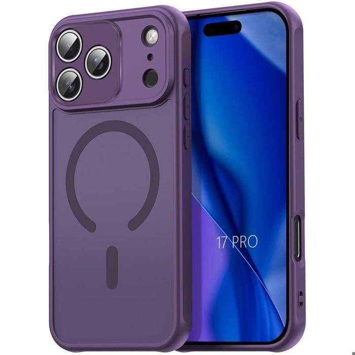 Coque de Protection - BOOLING - iPhone 17 Pro - Antichoc - Silicone Violet - Chargeur Sans Fil