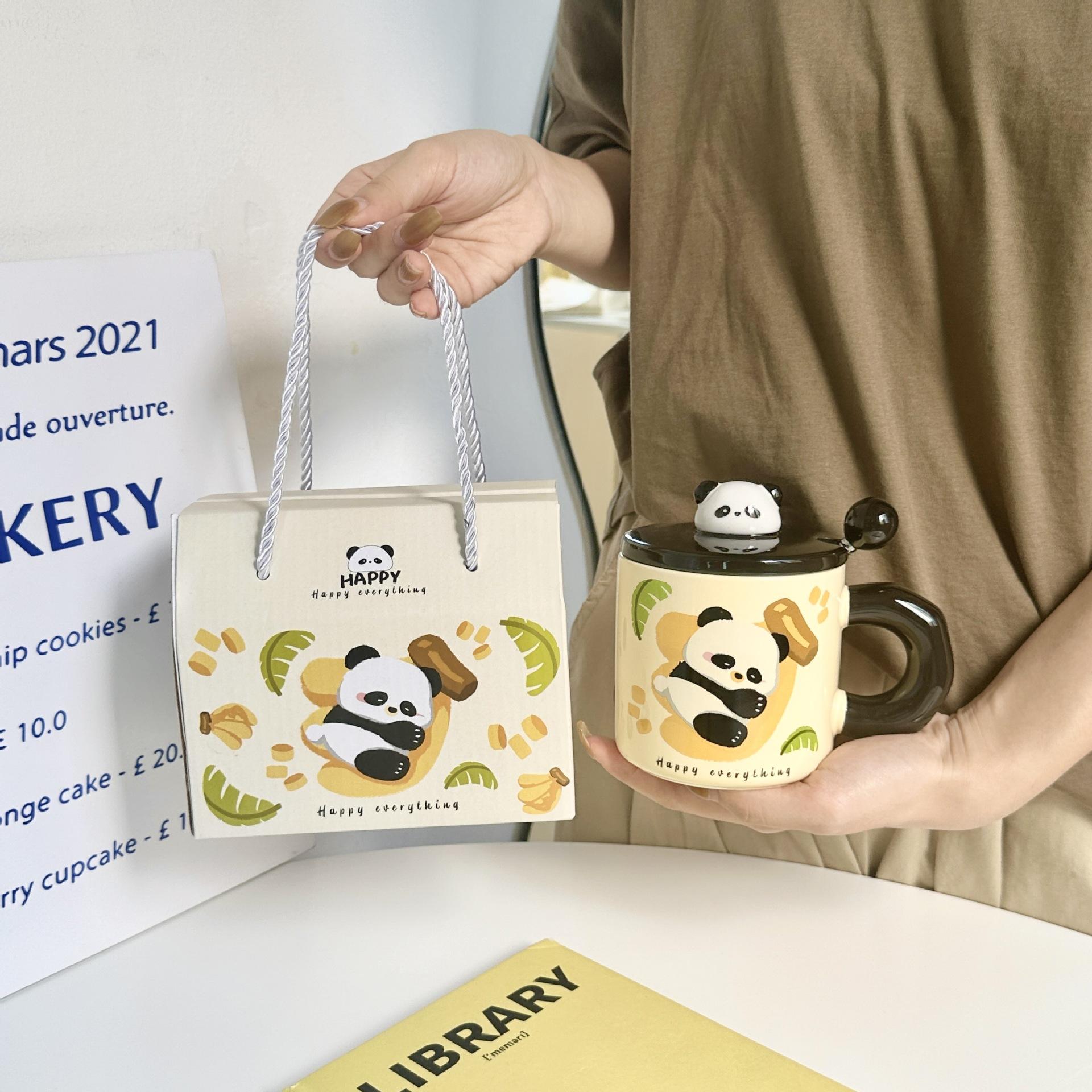 

Панда Милая и Красивая Кружка Девушка День Рождения Керамическая Чашка для Воды Парень Девушка Сестра Лучший Друг Подарок 301-400ml