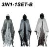 Halloween Cloak Witch Cloak Grim Reaper Costume Cloak Haunted House Costume Dress Up Horror Trick Costume Props