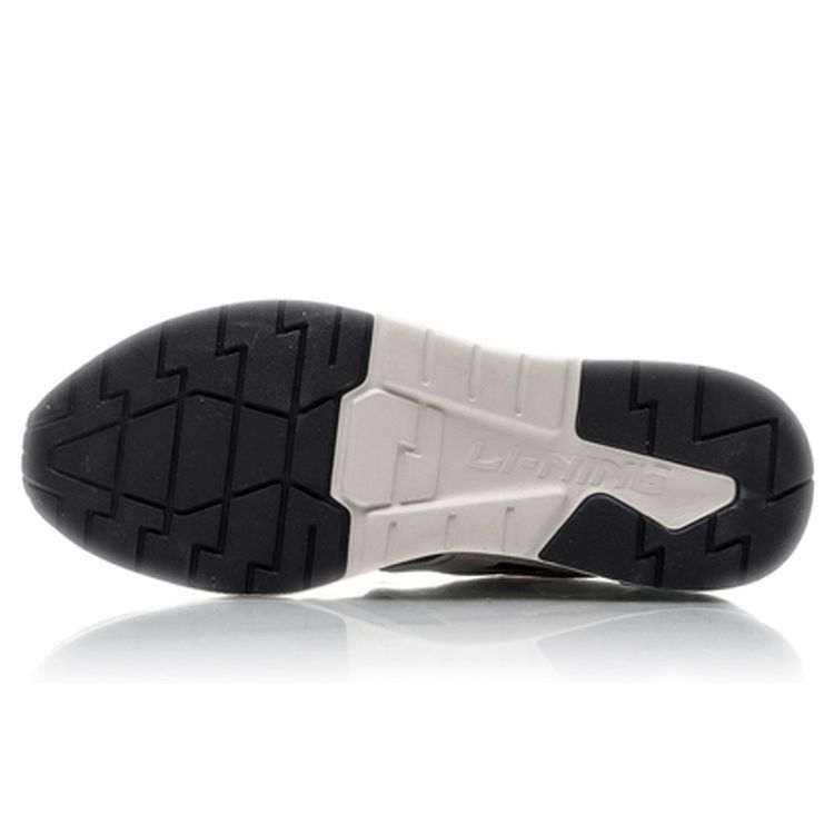 Li-Ning Shock Absorbing Non-Slip Wear-Resistant Low-Top Running Shoes Men sneakers Cloud-Rain-Gray AGCP221-4