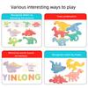 Wooden creative dinosaur 26 letters, early childhood educational puzzle toys, enlightenment learning games, children's teaching