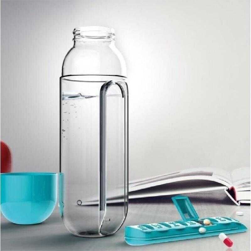 600ml Box Medicine Water Cup Multifunctional Outdoor Travel Mug Material Pc