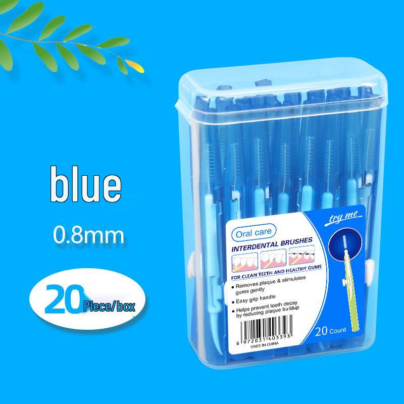 Retractable Push-Pull Interdental Brush for Gap Cleaning