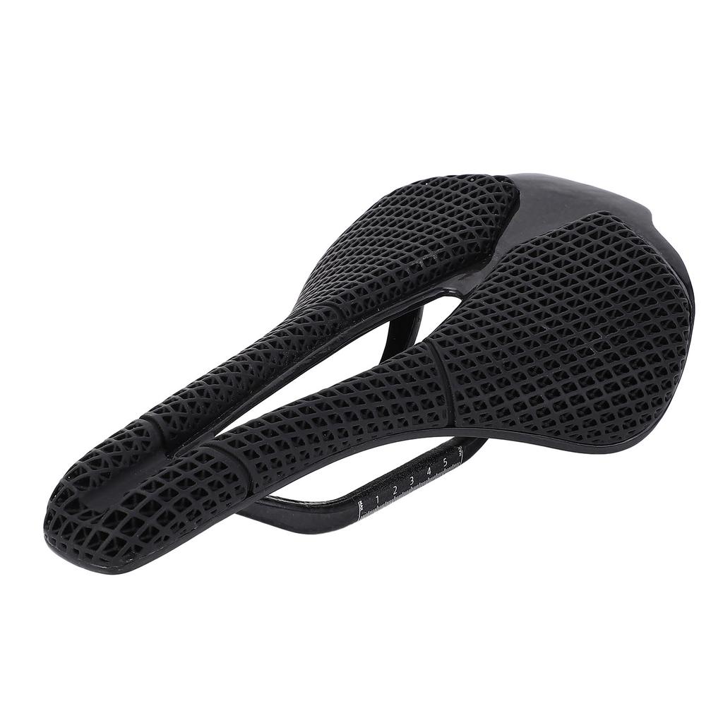 Bike Saddle High Strength 3D Printed Carbon Fiber Hollow Bike Cushion for Mountain Bikes