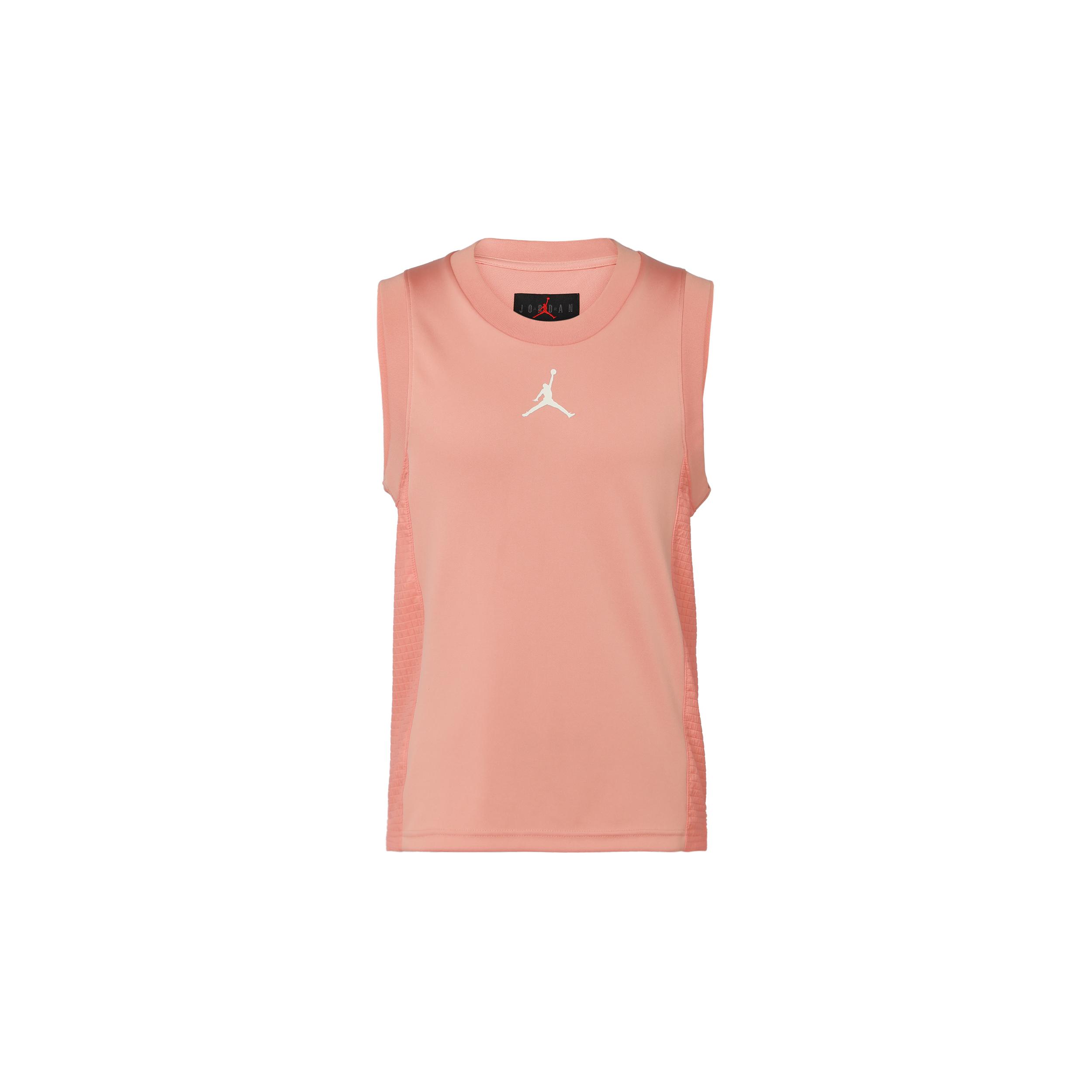 Jordan Tank Tops Men s Orange Crew Neck Moderate Straight Fit CZ4742-808 XS