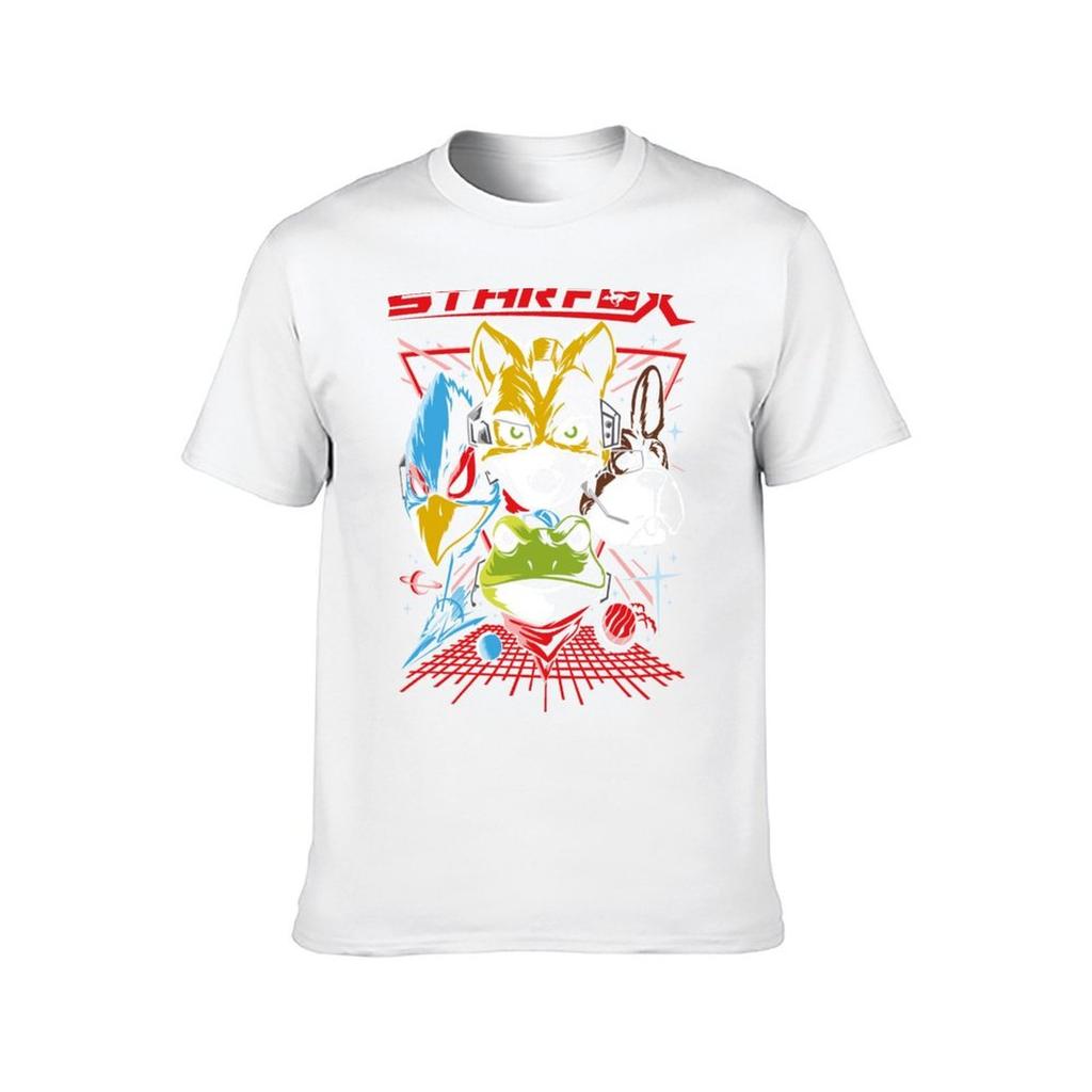 Starfox Retro Design TShirt Funny T Shirts Man Man T Shirt Cotton TShirt