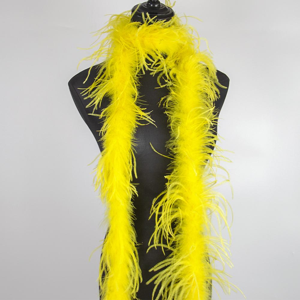 1Ply Ostrich Feather Boa 13-15CM Long Feathers Trims for Crafts Party Dress Sewing Decoration Plumas Ribbon 2 Meters Multicolor