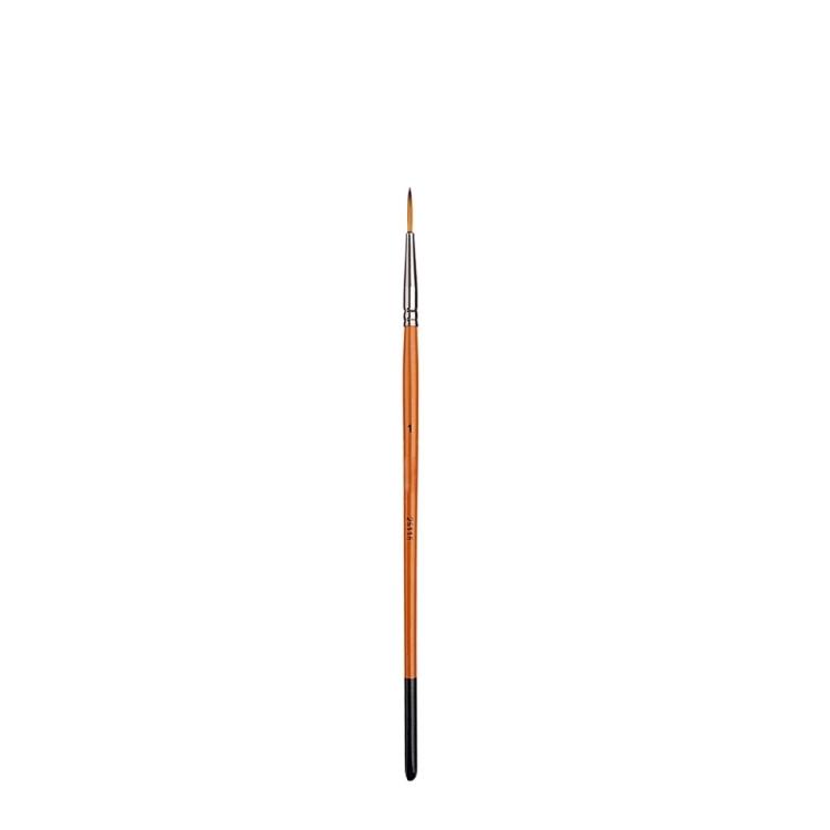 Wood Handle Fine Detail Brush Nylon Bristles Paint Brush Miniature Brush for Acrylic Watercolor Gouache Oil Painting