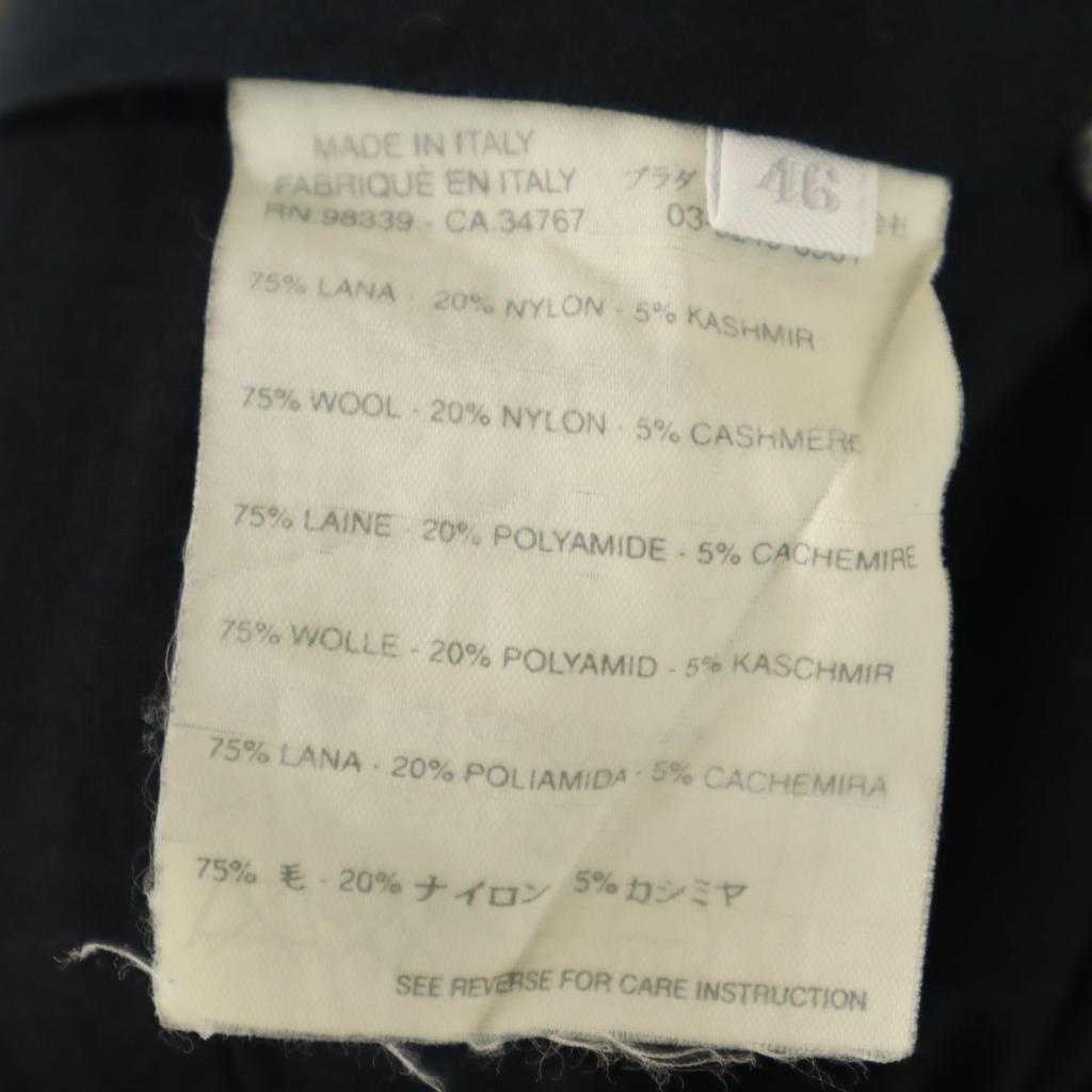 MIUMIU Made In Italy Wool Blend Houndstooth Pattern Slacks Pants Women Used