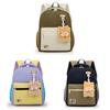 Kids Cartoon Nylon School Backpack With Waterproof And Lightweight Features For Boys And Girls