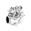 copper Do It Yourself Bead Charms Jewellery Charm Bead Charms Bracelets Mickey Minnie Princess Pumpkin Stitch Spiderman Marvel Twinkle Pandora Cute Di