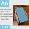 2027 A6 English PU Leather Weekly Planner Portable Annual Calendar Diary