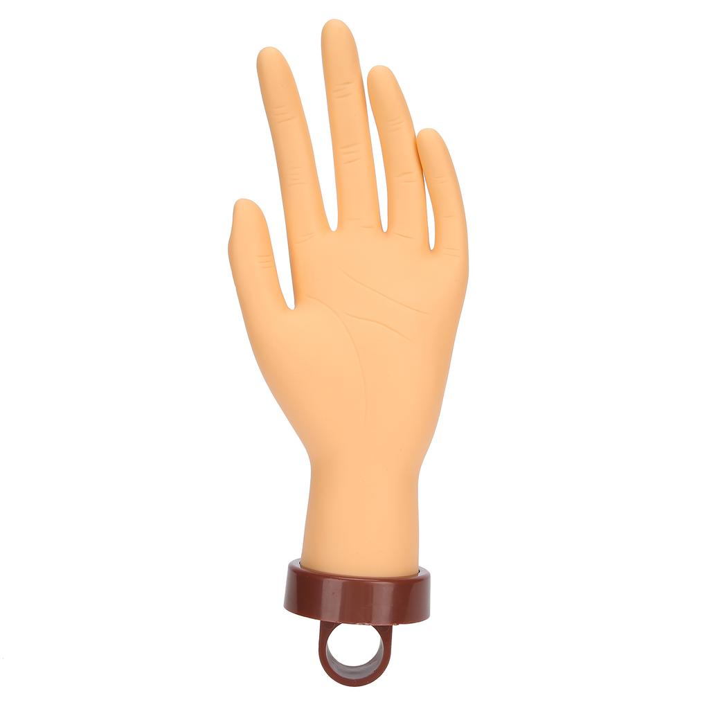 Nail Art Practice Hand Flexible Bendable Mannequin Hand Fake Hand for Nail Art Practice with Bracket