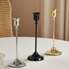 3pcs Romantic Vintage Tabletop Candle Holders Metal and Aluminum Home and Hotel Decoration Candlestick Holder Candle Stand