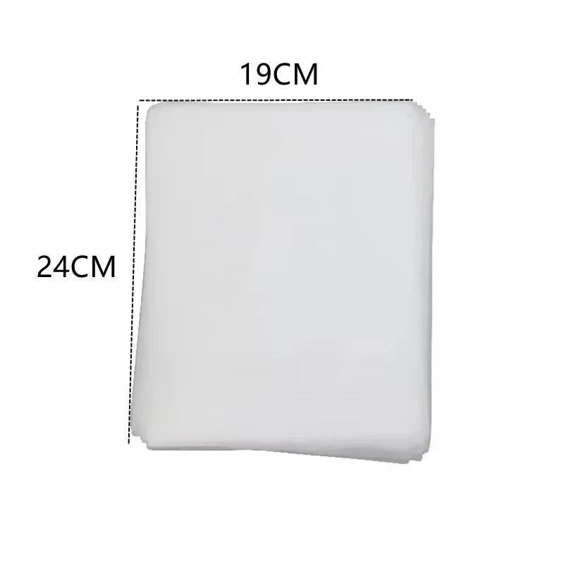 100pcs Non Woven Fabric Nail Vacuum Cleaner Filter Paper Filter Dust Collector Replace Nail Vacuuming Ultrathin Filter White