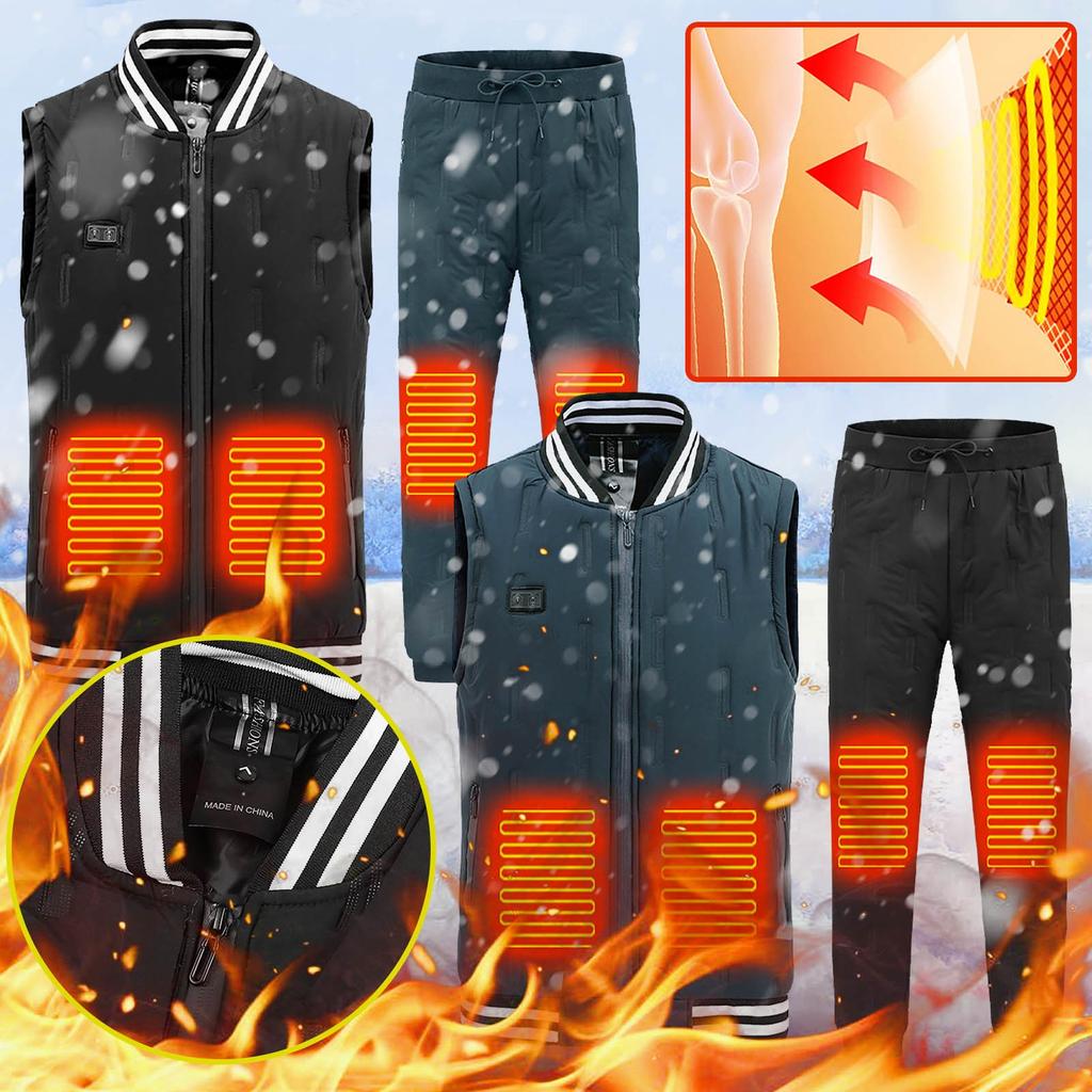 Control 9 Heating Vest Constant Temperature Intelligent Electric Heating Vest+Pants
