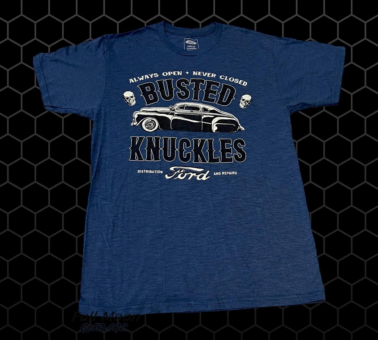 New Ford Busted Knuckles Shop Classic Mens Vintage T-Shirt 4XL