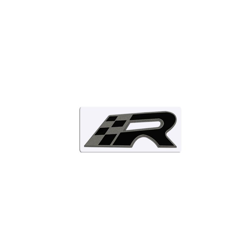 Metall 3D R Frontgrill Aufkleber Auto Heckklappe Karosserie Emblem Abzeichen für SEAT Leon Ibiza 300 6J 6L Alhambra Exeo Altea Ateca cupra