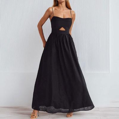 Women's Clothing, New Spring Models In Europe and America, Fashionable Temperament, Suspender High-waisted French Slim-fit Dress