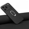 For Honor 600 Pro Case Finger Metal Ring Kickstand Phone Case Car Holder Matte Soft Silicone Housing for Honor 600 Pro Phone Casing