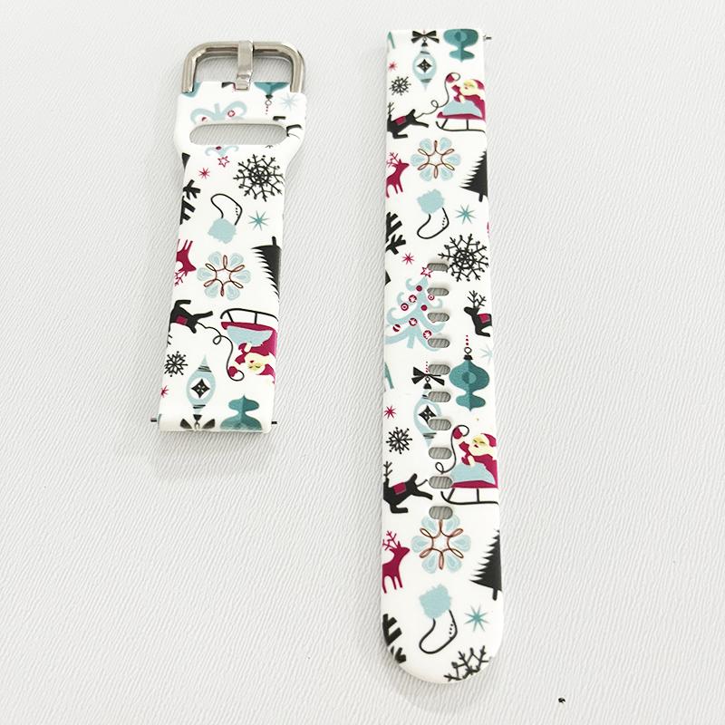 

Christmas Watch Band For Amazfit GTS 4/3/2e/GTS2 Mini/GTR 42mm/47mm/GTR 4/3 Pro/2 20mm/22mm Silicone Bracelet Amazfit bip 6 5 22mm watch band