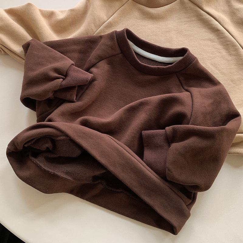 

Детские толстовки в корейском стиле на весну и осень 2025 года — модные пуловеры для мальчиков, девочек и малышей 110 cm