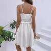 New Polka Dot V-Neck Spaghetti Strap Lace Dress