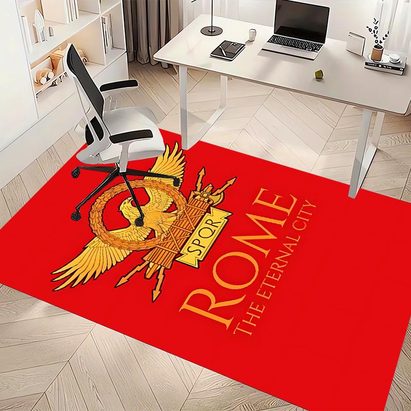 SPQR Roman Eagle1 Printed Absorbent Washable Carpet, Non-Slip Bathroom Mats, Kitchen Rugs, Yoga Mat,Living Room Entrance, Camping Picnic Rugs