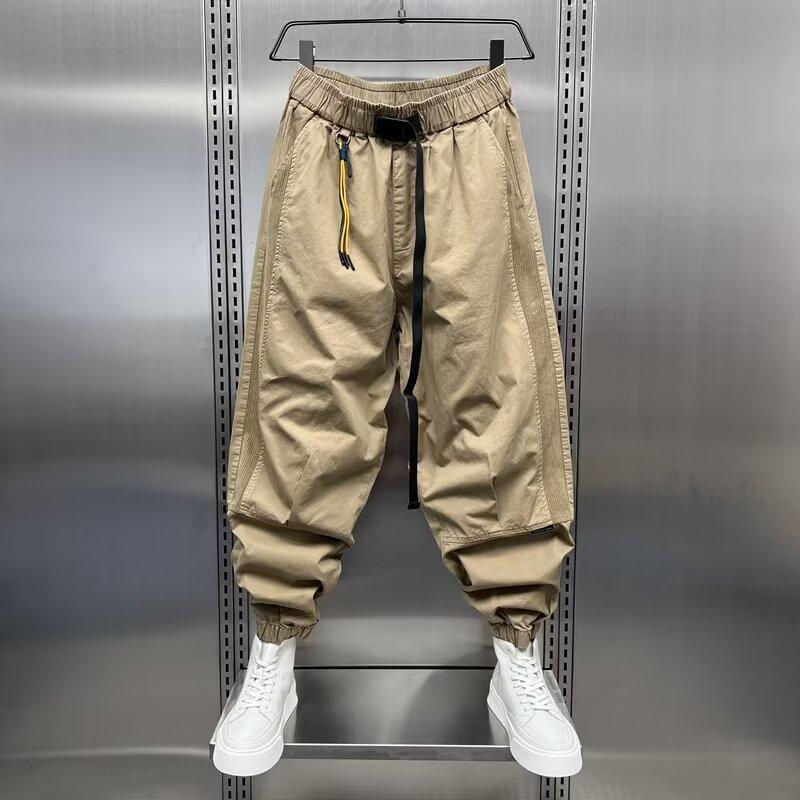 Men's Fashionable Stretch Workwear Pants - Trendy Casual Leggings for Spring and Autumn