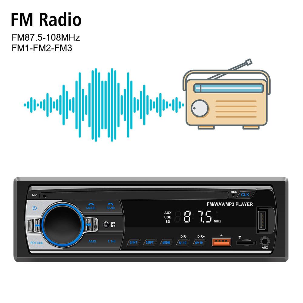 Car Radio Car Accessories USB TF FM Receiver Digital BT Audio Music Stereo Car MP3 Player Remote Control