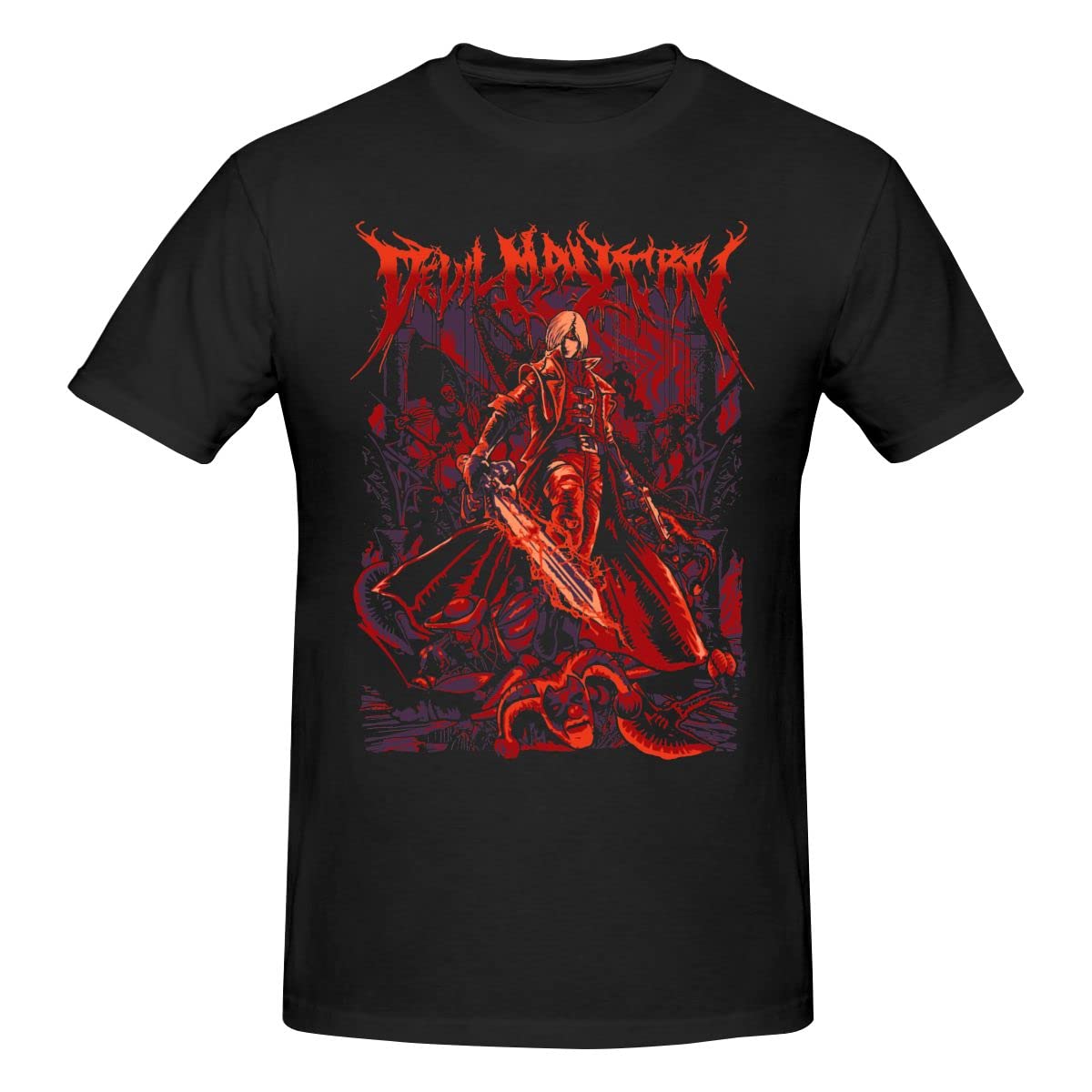 Devil Dante Vergil Bayonetta T Shirt Cotton Crewneck Custom Short Sleeve Men T Shirt M