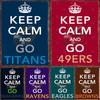 Football Prints Keep Calm and Go Metal Tin Signs Vintage Poster Aesthetics Iron Plate for Home Decorative Shop Wall Decor Plaque