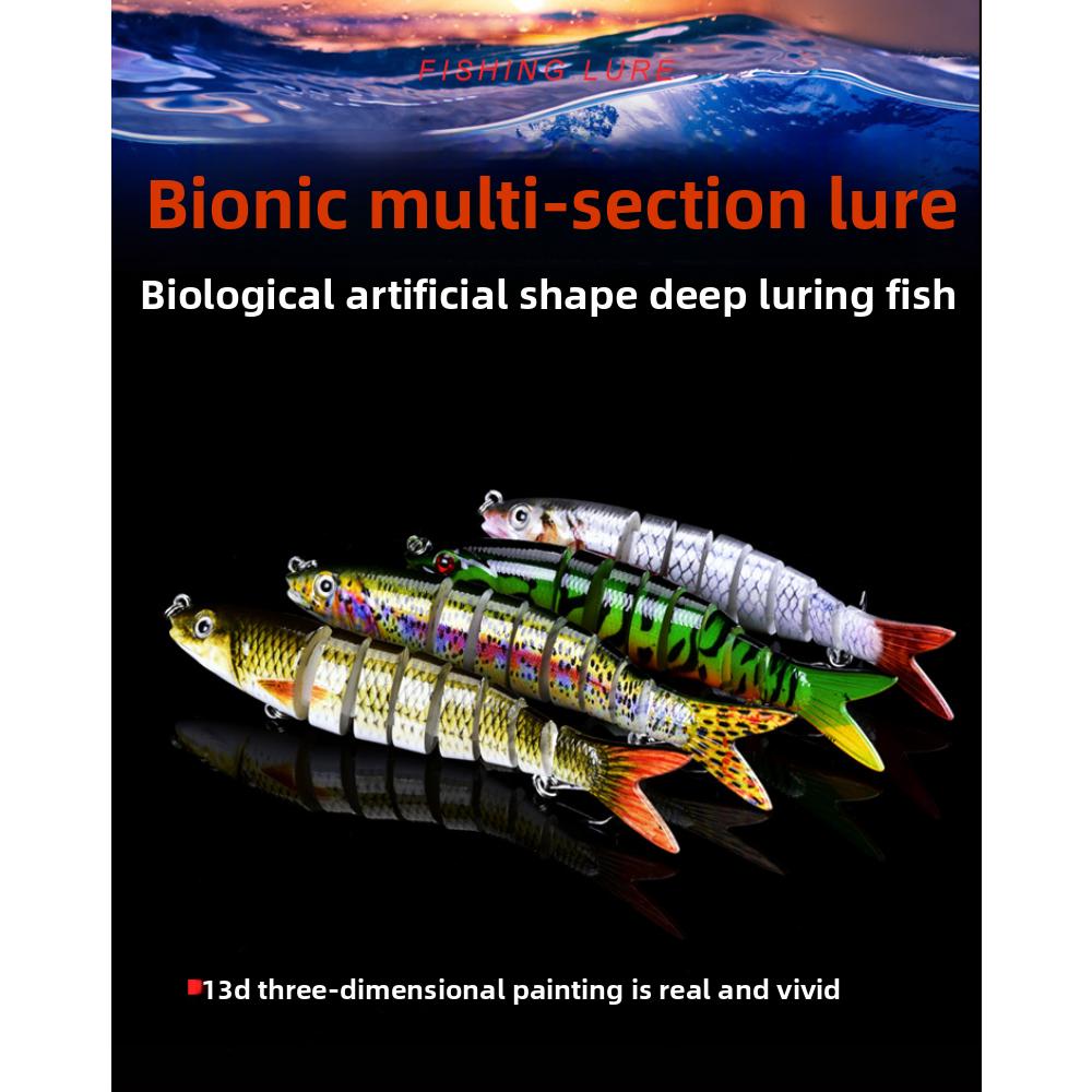 Set of Multi-section Luya Bait 8-section Fish Freshwater Sea Fishing Bait Hard Bait Luya Bait Is Sold Far Away 13.5cm