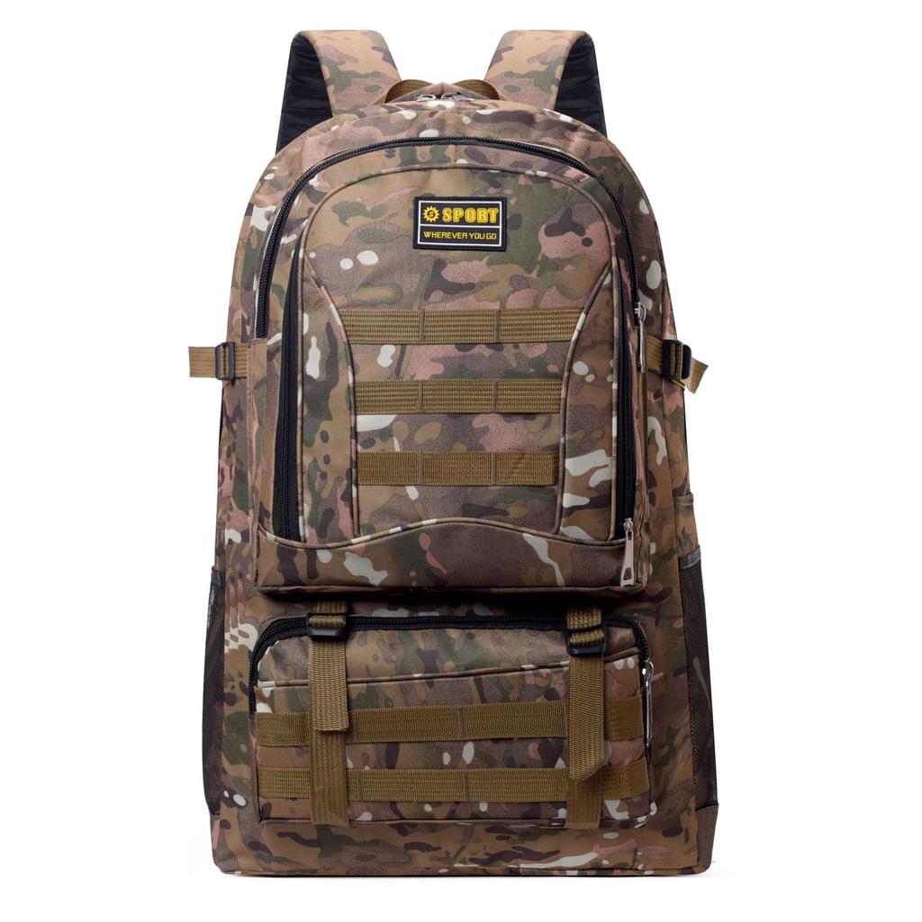 Multifunctional Extra-Large Travel Bag Men's Laptop Backpack Super Large Capacity Camouflage Mountaineering Business Trip Double-Shoulder Bag