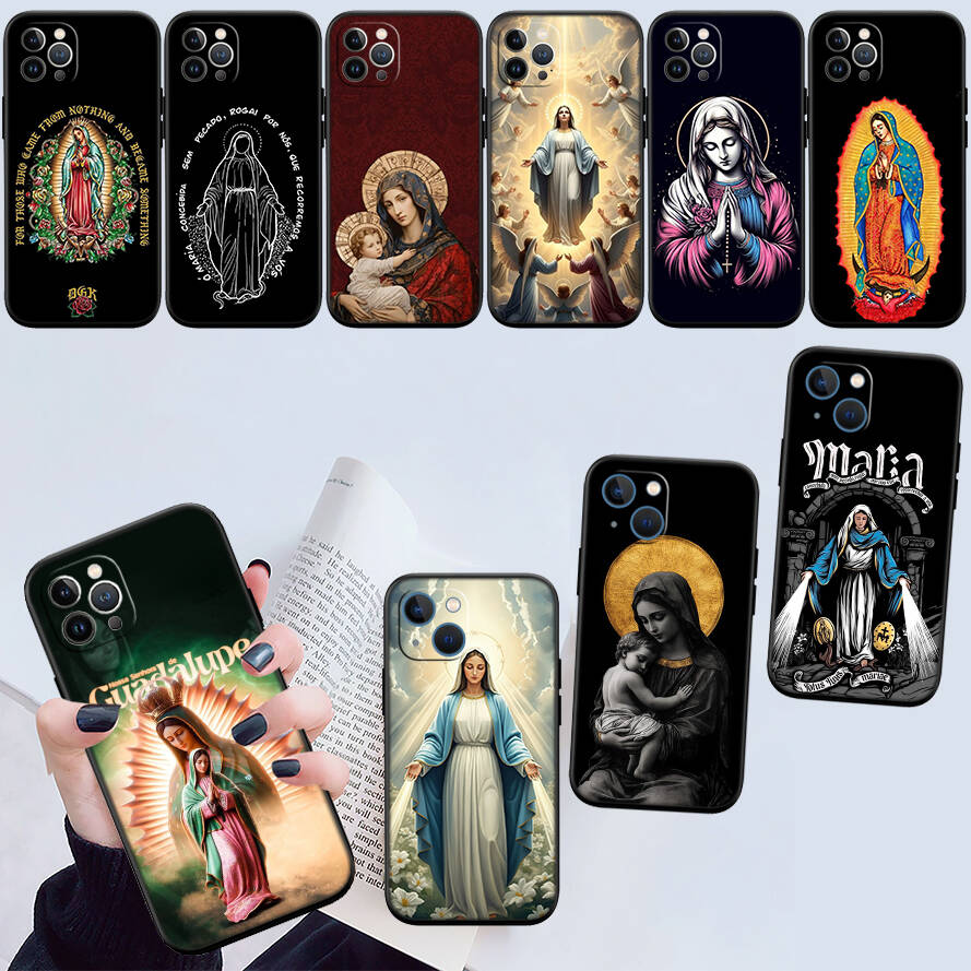 Virgen Maria Case for Samsung A06 A35 A25 A24 A15 A05S A05 M55 M35 M15 A02 A12 A13 A10 A16 A20 A30 A22 A31 A32 A33 A42 A50