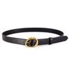 Womens Fashion Genuine Leather Belt Small Size First Layer Cowhide Pin Buckle Pants Decoration