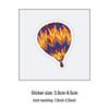60 Turkish Hot Air Balloon Helmet Stickers for Kids: Cartoon Decorations, Waterproof
