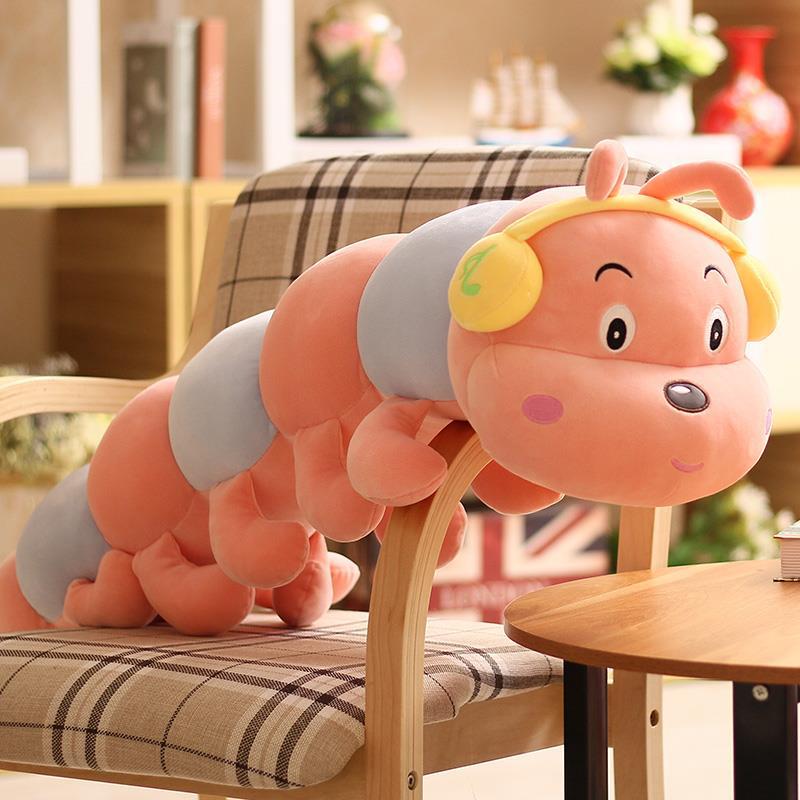 Colorful Dolls, Colorful Caterpillar Dolls, Plush Toys, Cute, Large-size Sleeping, Long Pillow Pressing Bed Dolls