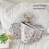 1pc Gentle Floral Ins Wind Sun Protection Folding UV Rain and Light Dual-use Portable Sunshade Umbrella
