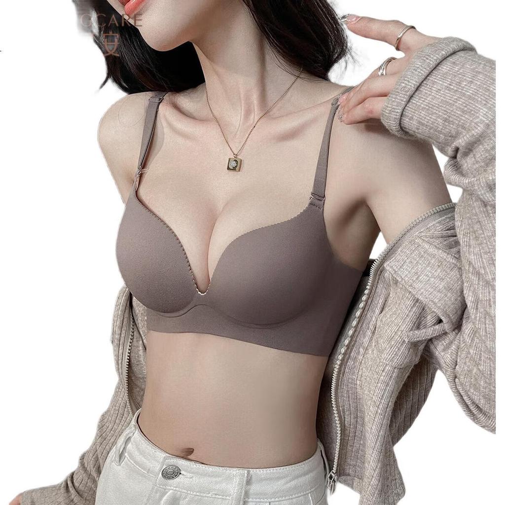 FENTENGCARE [Small Chest Push-Up without Empty Cups] Seamless Bra, Sexy Lift, Wireless, Smooth Surface, Side Support Bra