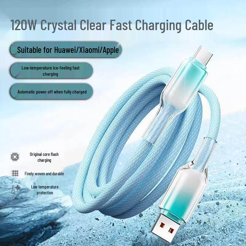 Dual Type-C Braided Fast Charging Cable for Apple, Huawei, Vivo, Honor, OPPO, Xiaomi