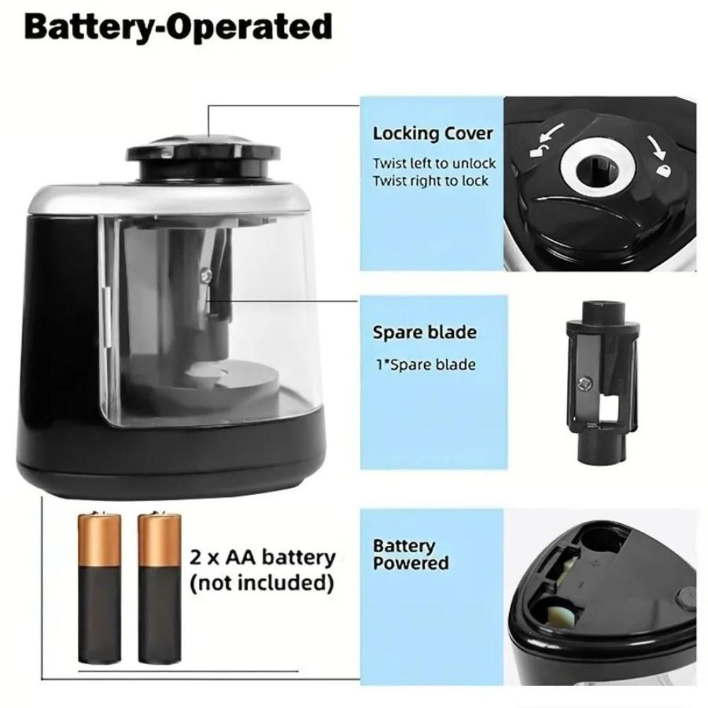 Electric Tenwin Automatic Sharpener 2 In 1 Student Sharpener Pencil Sharpener  Classroom Prize